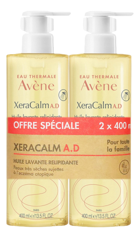 XERACALM AD HUILE LAVANTE RELIPIDANTE   2x400ml